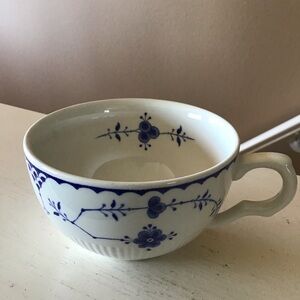 Vintage Furnivals Denmark Blue Teacup, England